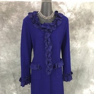 St. John Knit Maxi Coat - Size 14